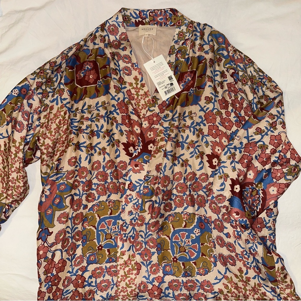Sézane Eunice Silk Jacket/Kimono (NWT, missing belt)